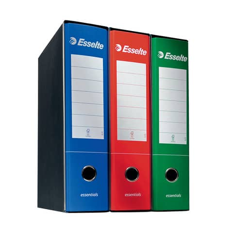 Registratore protocollo Esselte Essentials G75 23x33 cm dorso 8 cm blu - 390775050